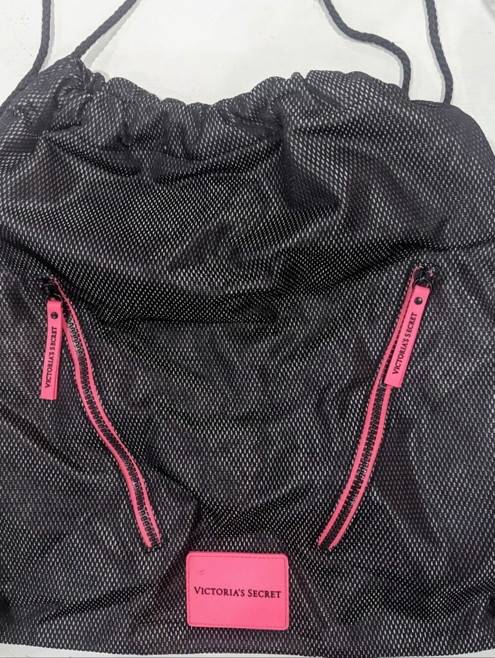 Victoria's Secret PINK 🩷 Black & Pink Backpack Like New & so cute!!